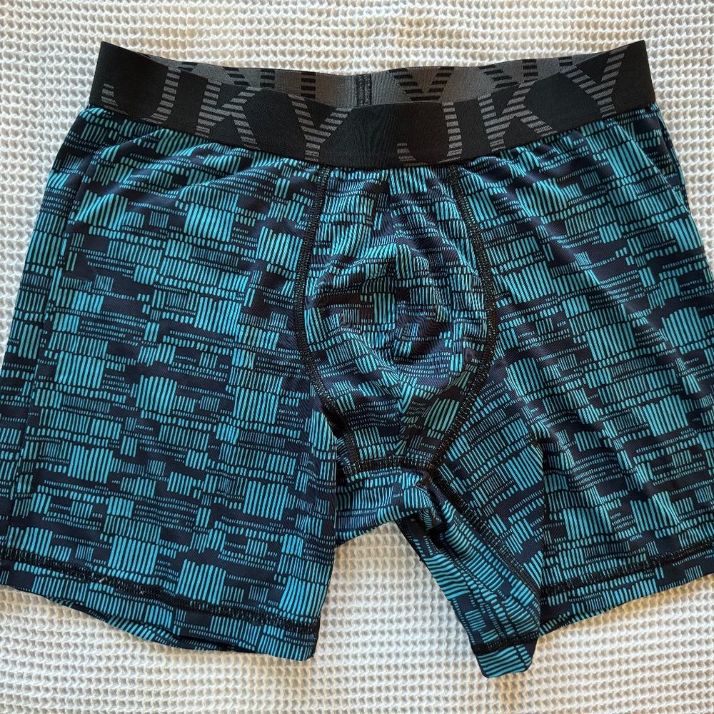 Blue/Black Performance/Athletic Boxer Briefs (Medium) - Jockey
